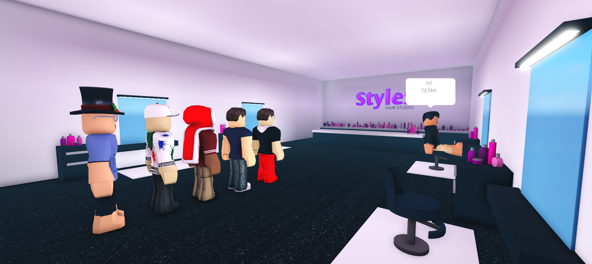 Roblox Hair Style Salon