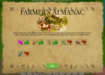 Farmer S Almanac Welcome To Farmtown 2 Wiki Fandom - roblox farmtown magic beans