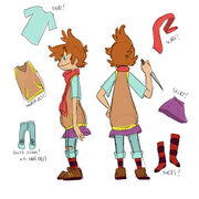 Sock outfit model