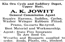 Advertisements Page 1 Column 3, Upper Hutt Weekly Review, Volume I, Issue 25, 5 June 1936(1)