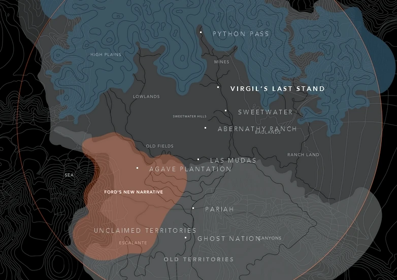 Risultati immagini per map of westworld park