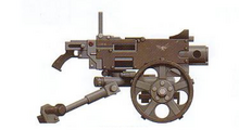 Heavy bolter on a wheels.