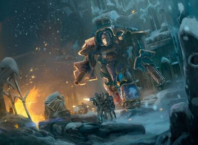 Knight Crusader krzyżowiec imperialni rycerze imperial knights z cadiańczykami cadia dom terryn