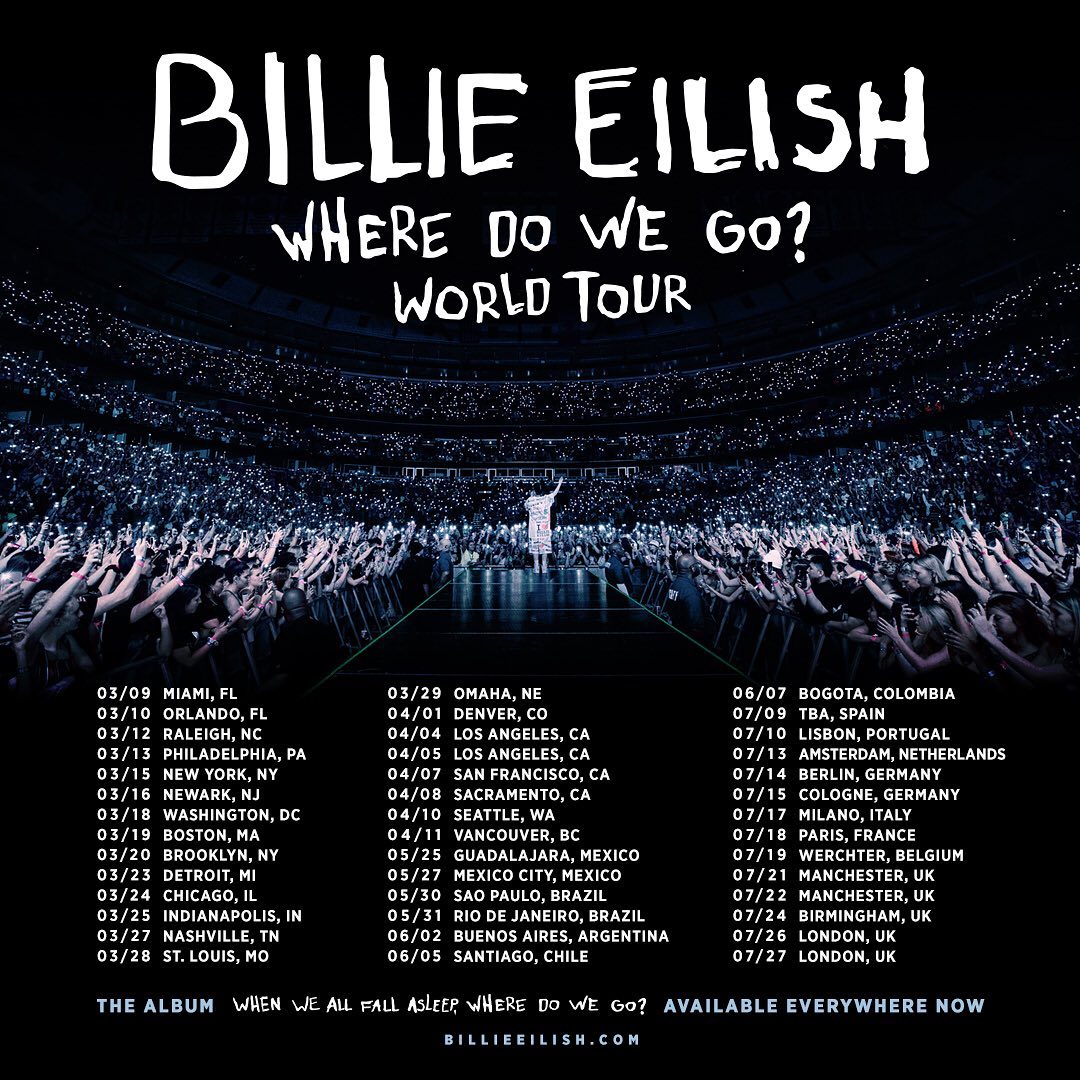 billie eilish tour wiki