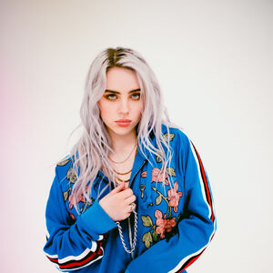 Gorgeous Billie Eilish Green Hair Smiling