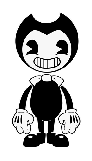 black & white cartoon characters
