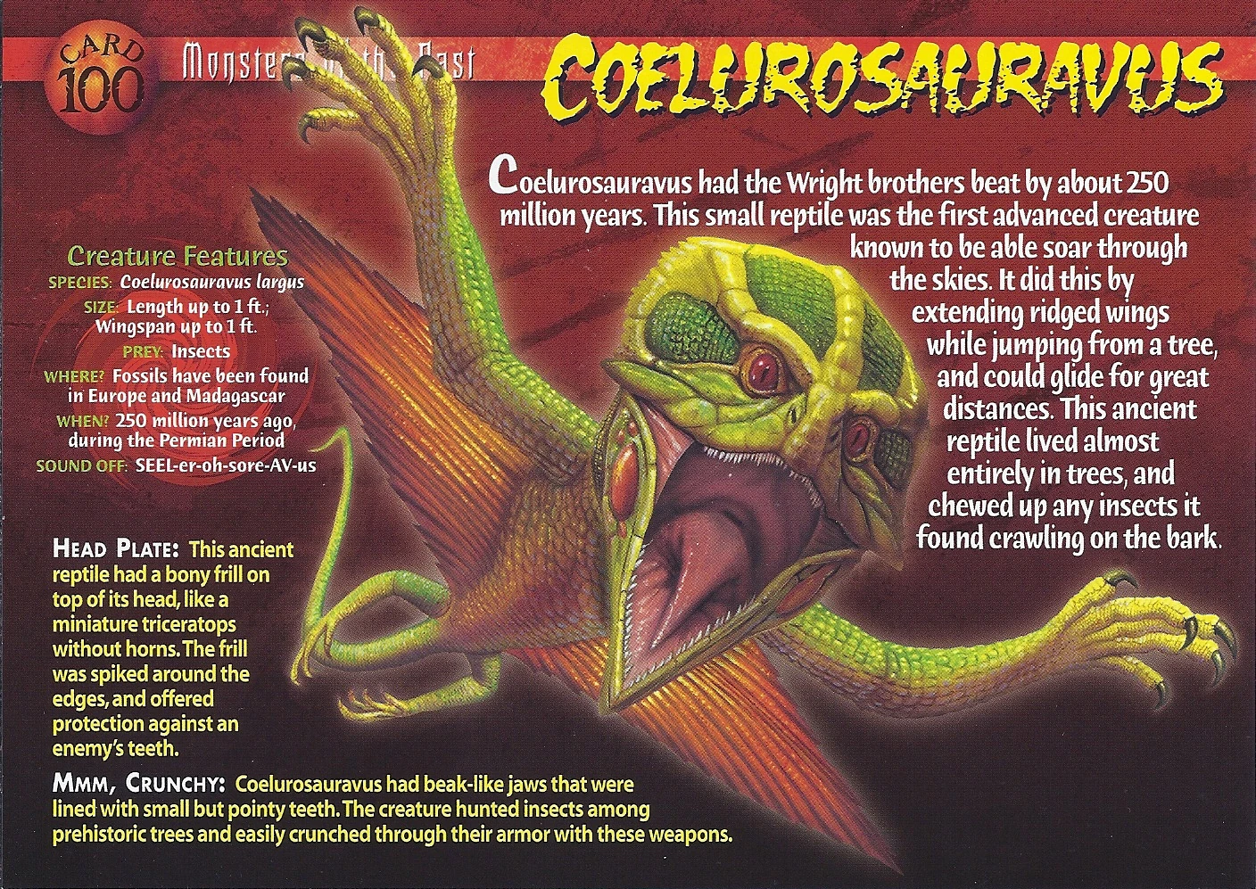 Coelurosauravus Wierd N'wild Creatures Wiki FANDOM powered by Wikia