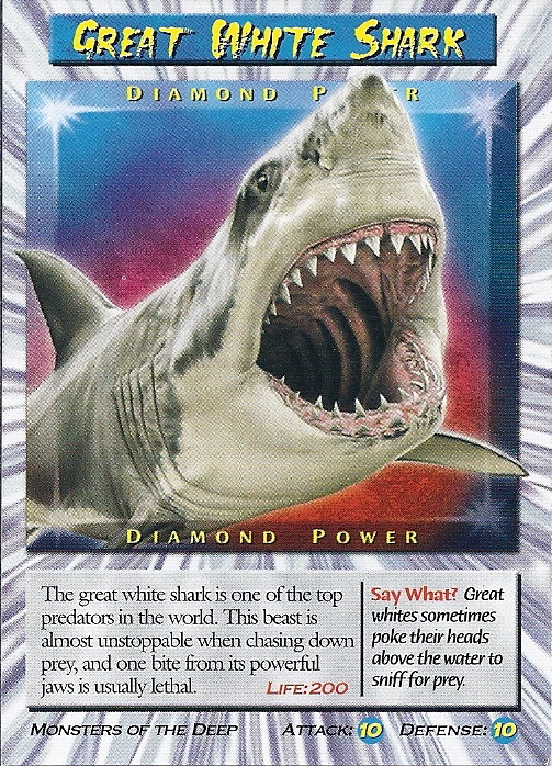 Great White Shark TCG Diamond | Wierd N'wild Creatures Wiki | FANDOM