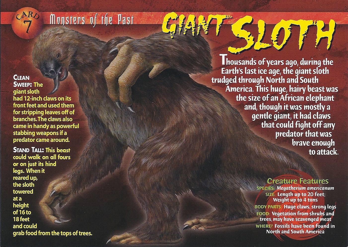 giant sloth wierd nwild creatures wiki fandom powered by wikia giant sloth size