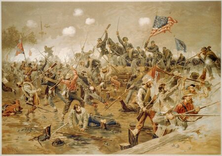 Battle of Spotsylvania - Thure de Thulstrup