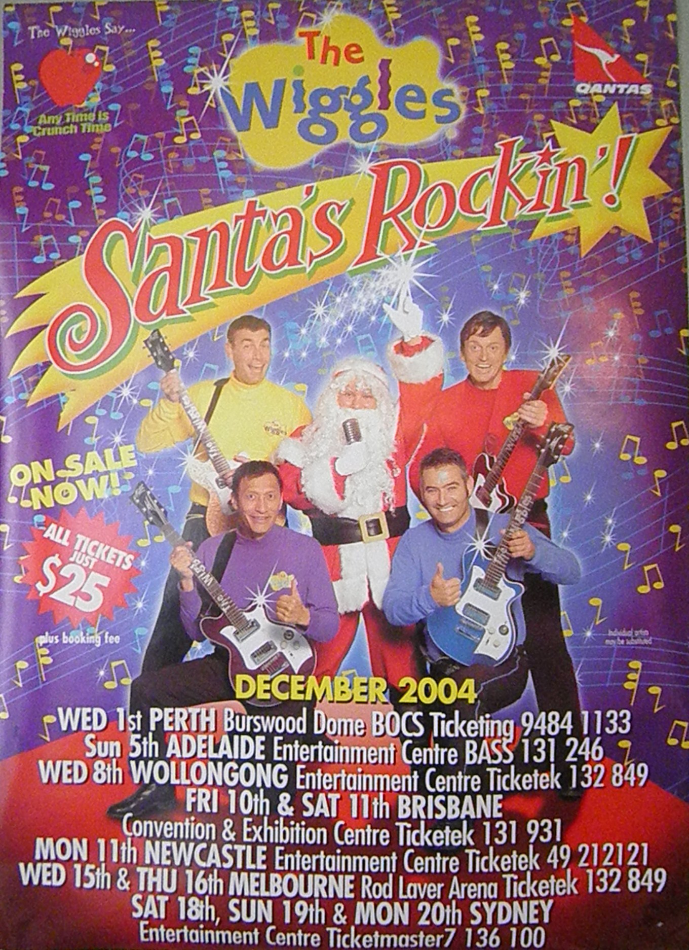 the wiggles santa's rockin tour