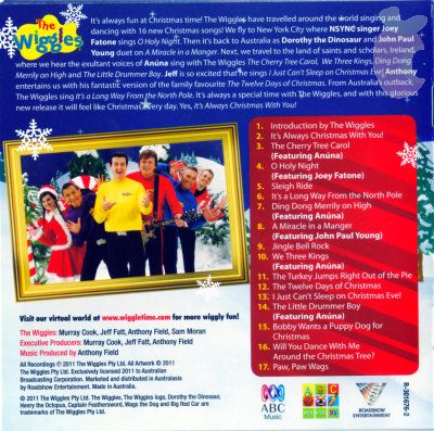 image it 39 salwayschristmaswithyou albumbackcover jpg the wiggles it s always christmas with you