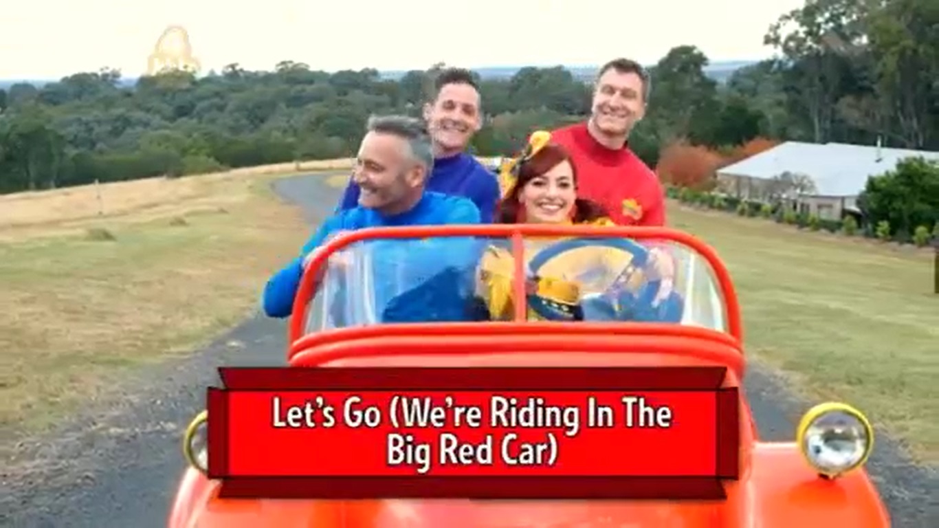 red riding car