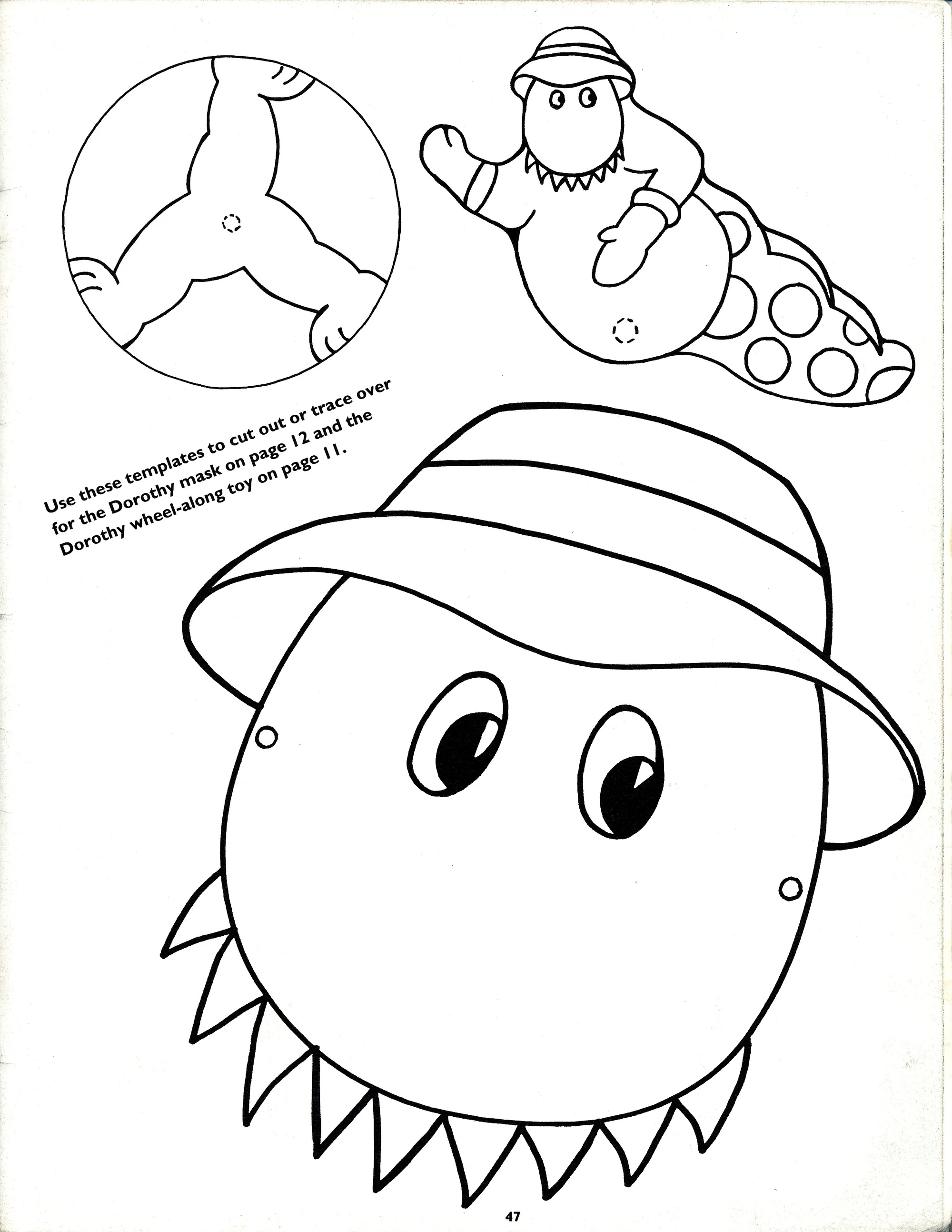 dorothy the dinosaur coloring page the wiggles