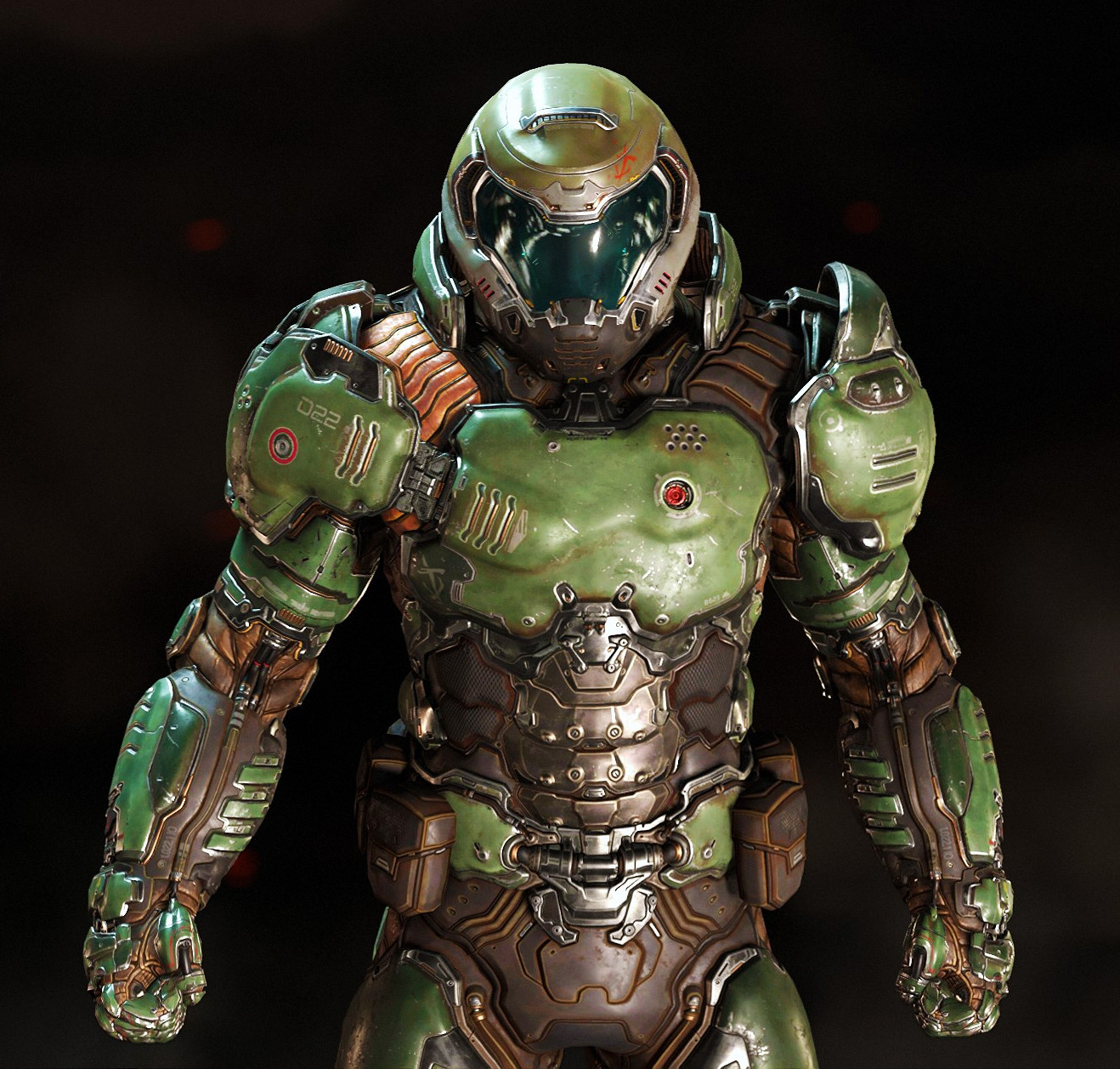 doom marine statue