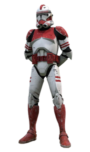 Shocktrooper arms behind back