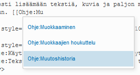 Linkkiehdotukset