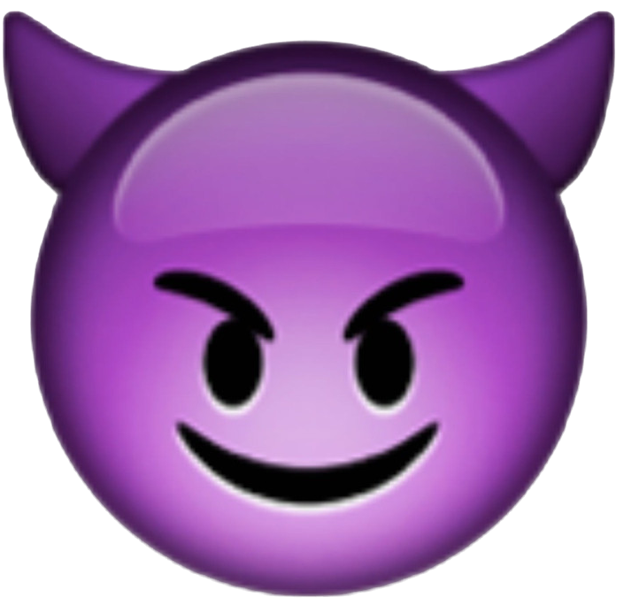 Purple Devil Emoji Png