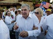 Carriles numa marcha em Miami