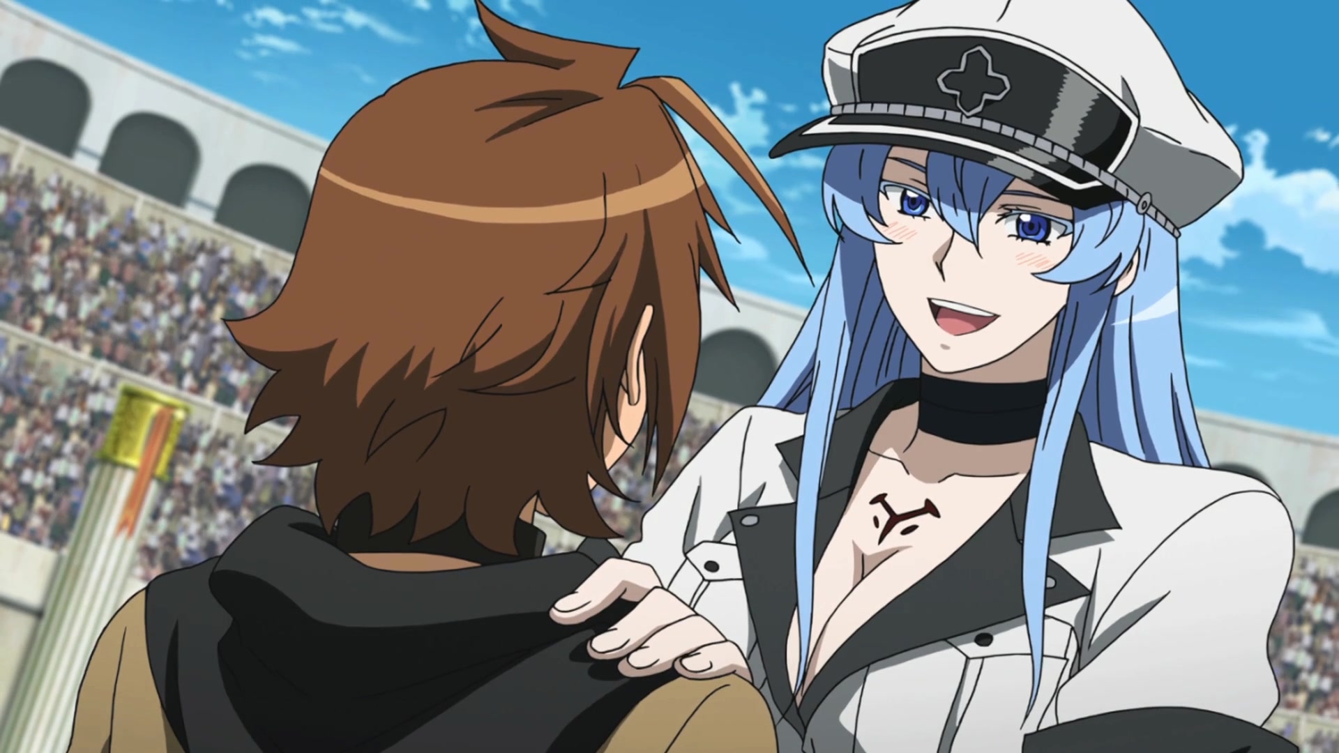 Imagem Tatsumi  e Esdeath jpg Wiki Naruto  a 