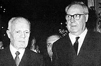 Sandro Pertini e Giuseppe Saragat