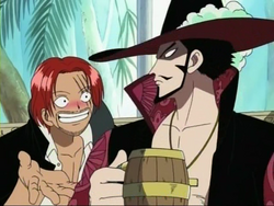 Mihawk y Shanks