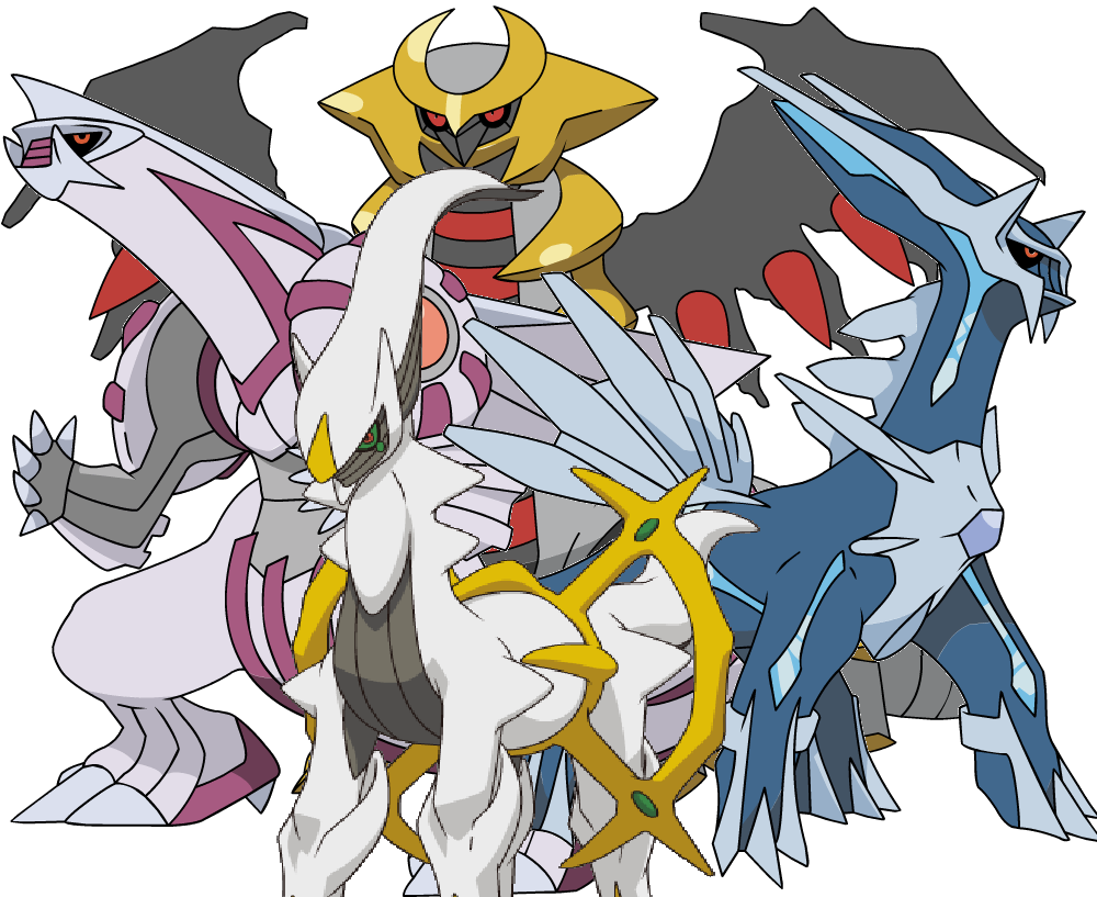 Imagen Dialga Palkia Arceus Y Giratina Juntospng Wiki Series Japonesas Fandom Powered 