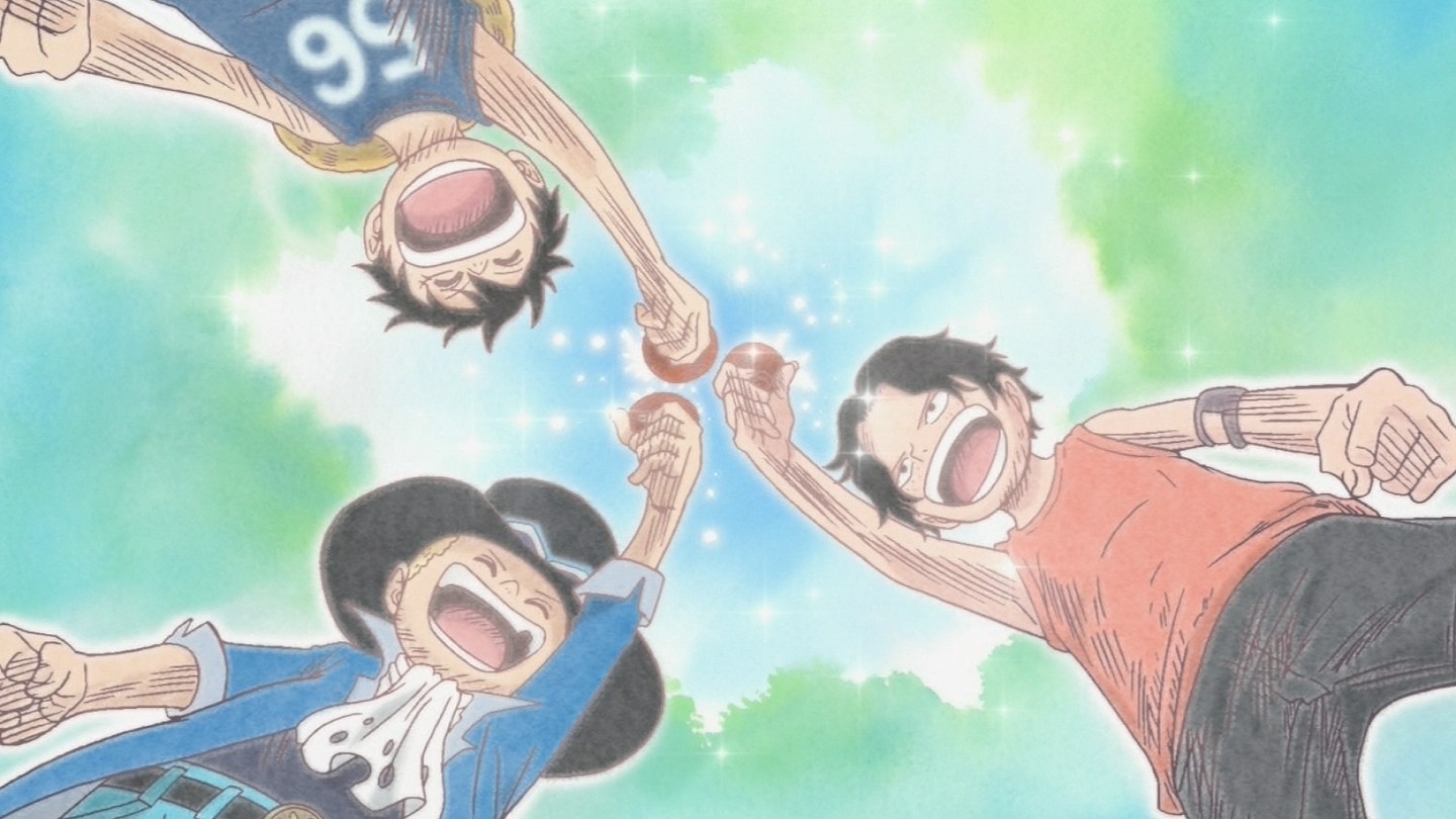 Resultado de imagen para luffy ace y sabo niños