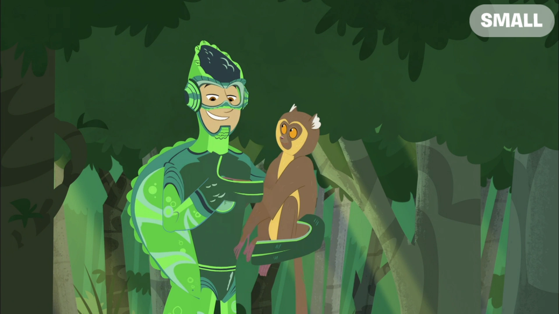 Image Chris holding Golden Bamboo Lemur.png Wild Kratts Wiki