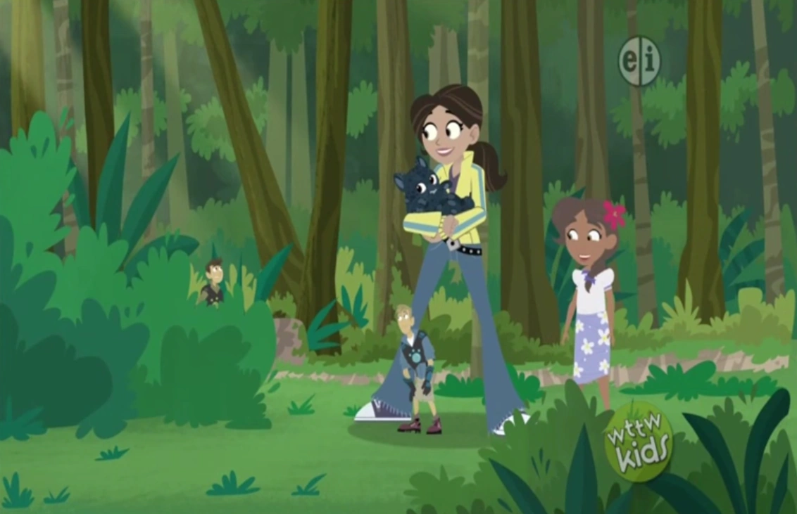 Image - Aviva, Shadow, Nina, and Mini Bros.png | Wild Kratts Wiki
