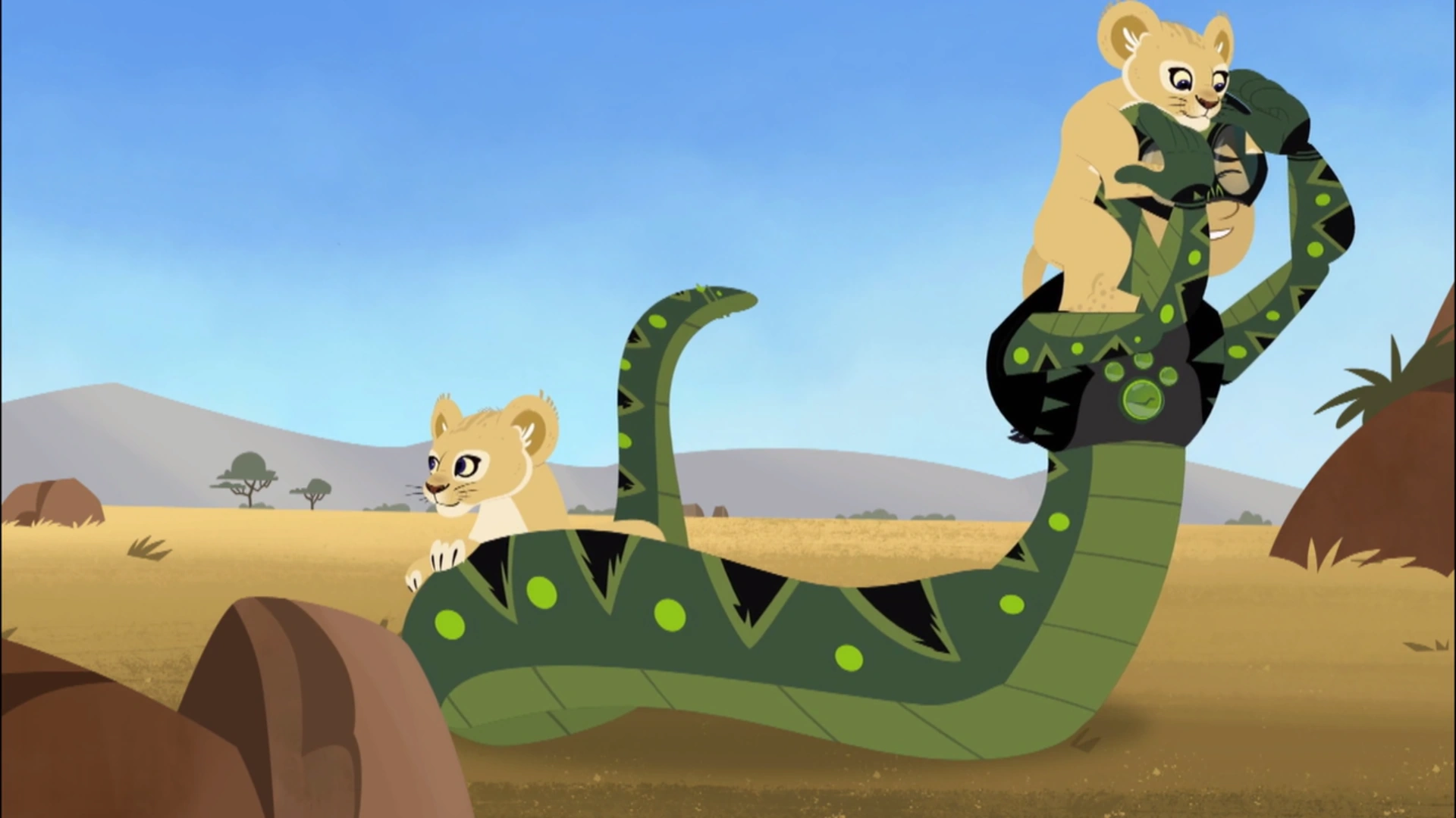 Image - Lion cubs Playing with Chris.png | Wild Kratts Wiki | FANDOM