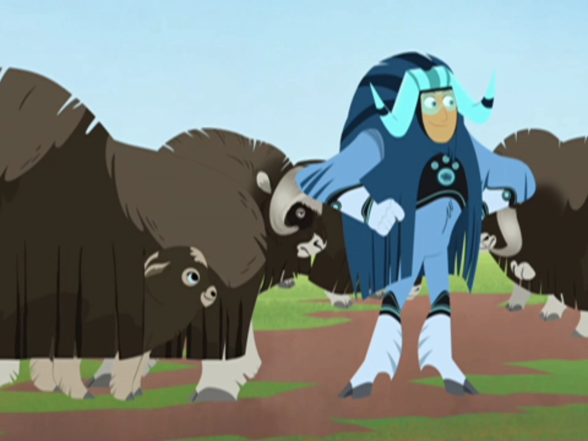 Image Martin with the Muskoxen and Kid Musky.png Wild Kratts Wiki
