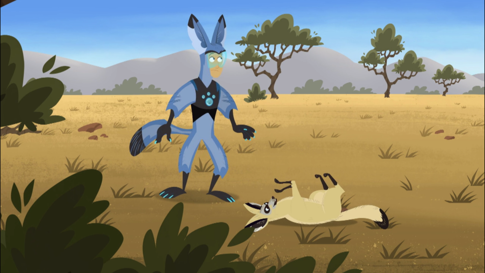 Image - Bat-eared Fox dodges Marshall Eagle.png | Wild Kratts Wiki