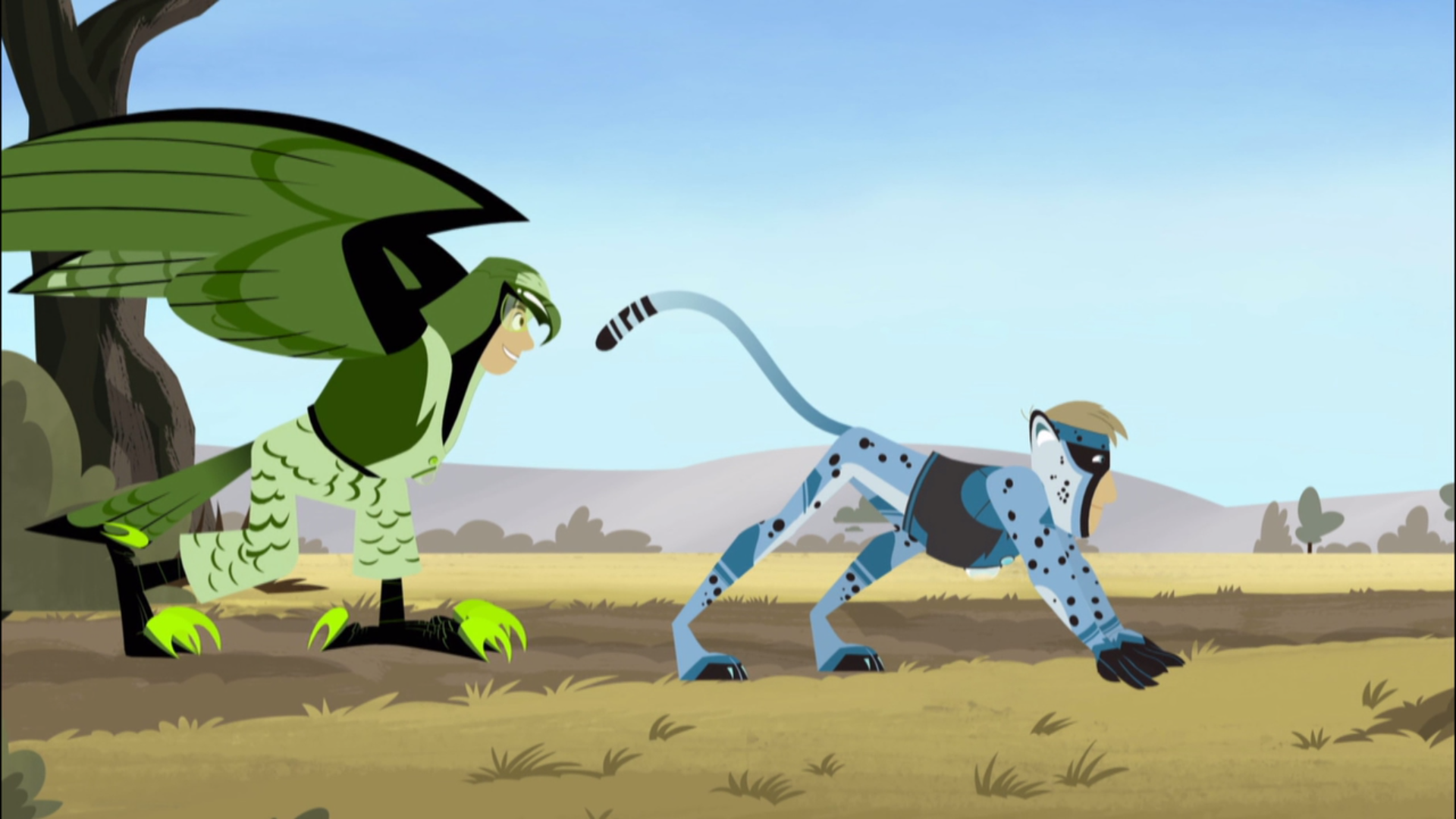 Image - Cheetah Powers Vs Falcon Powers.png | Wild Kratts Wiki | FANDOM