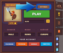 SETTINGS button