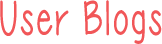 User Blogs - header