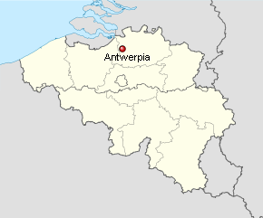 Antwerpia na mapie