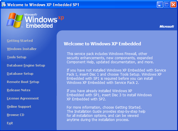 Windows xp embedded что это