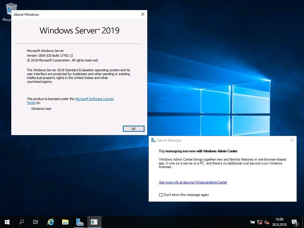 Установить edge windows server