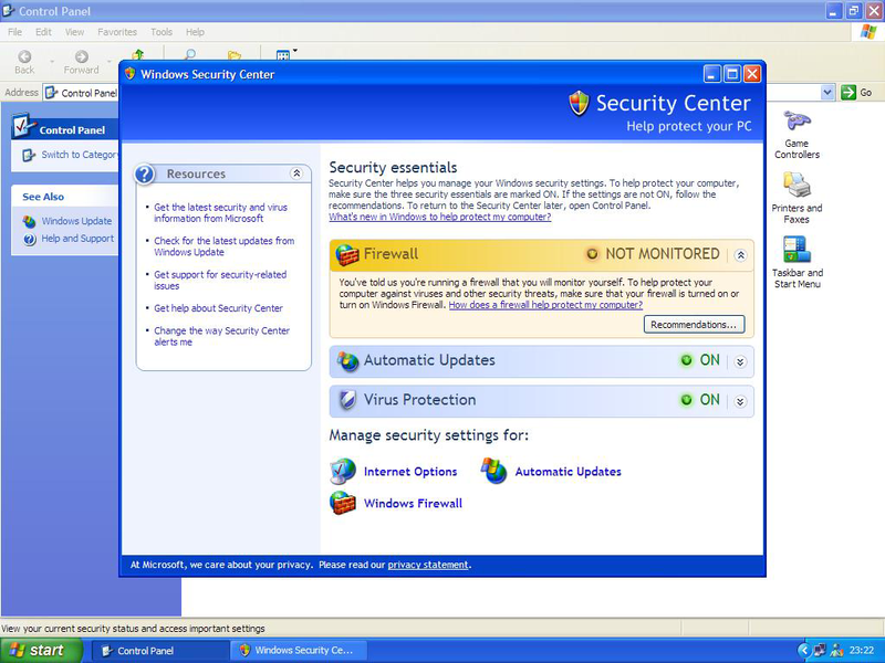 microsoft security client microsoft security client