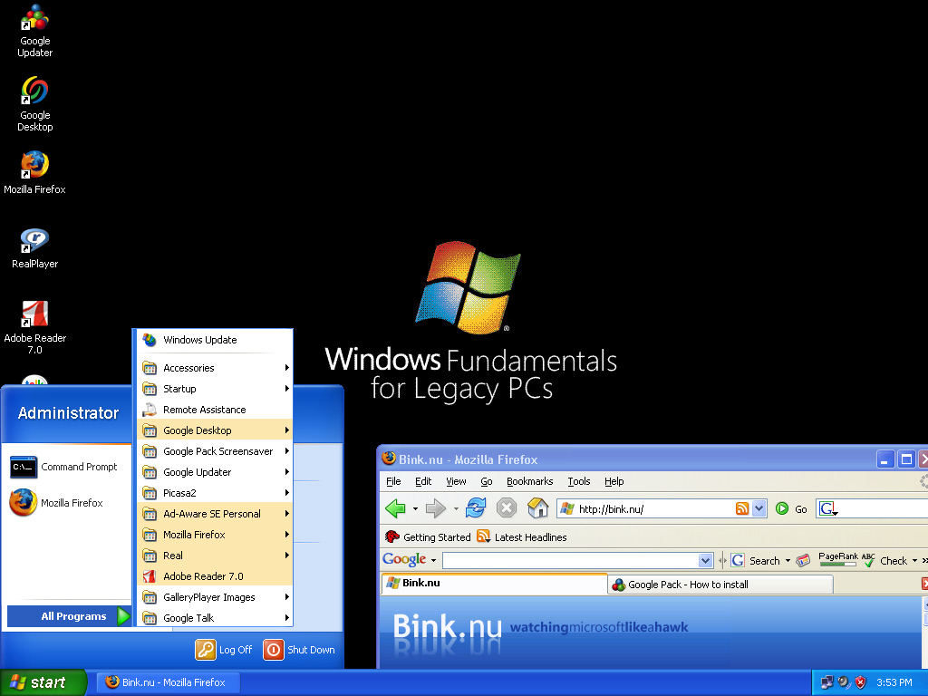 Windows fundamentals for legacy pc что это