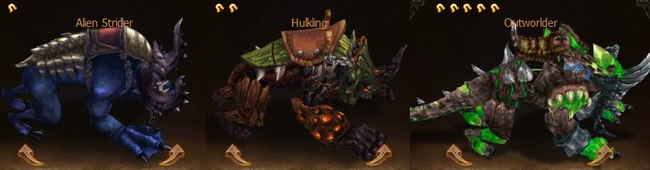 Mounts AlienStrider 1s2s5s