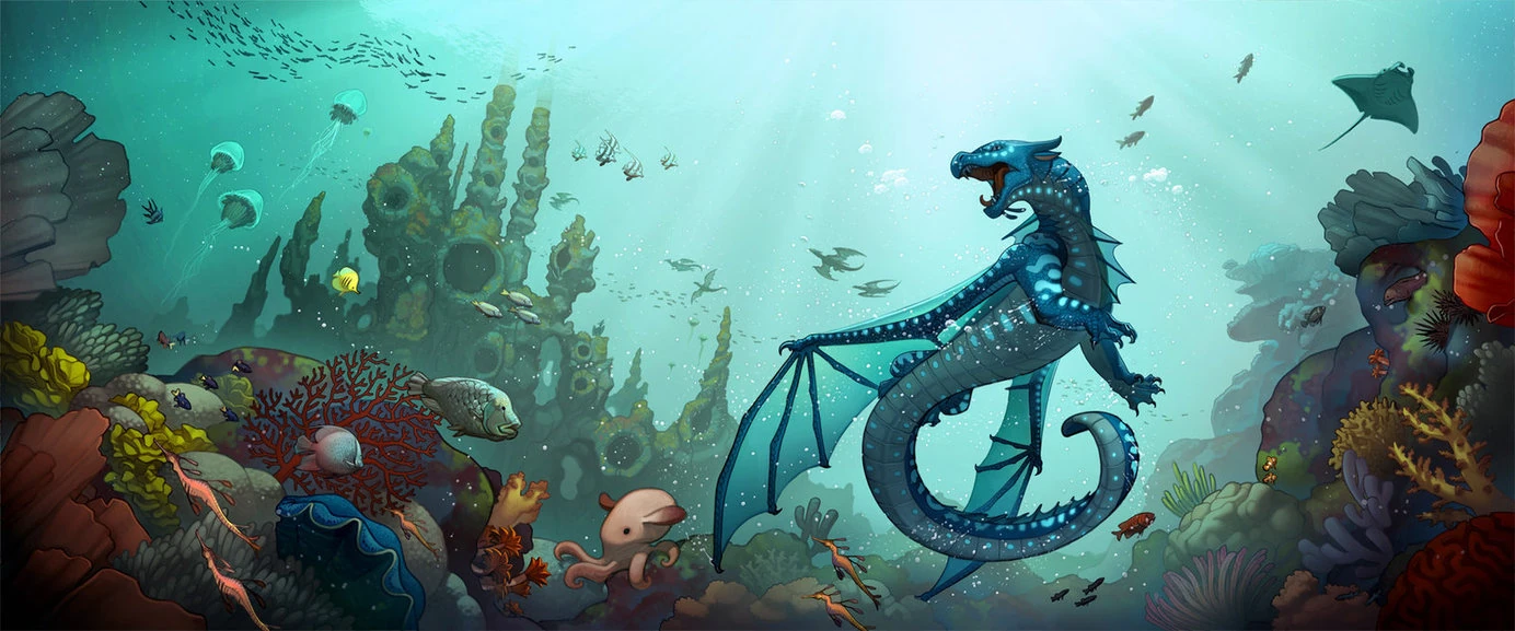 Image - Tsunami In The Sea Kingdom.jpg | Wings of Fire Wiki | FANDOM