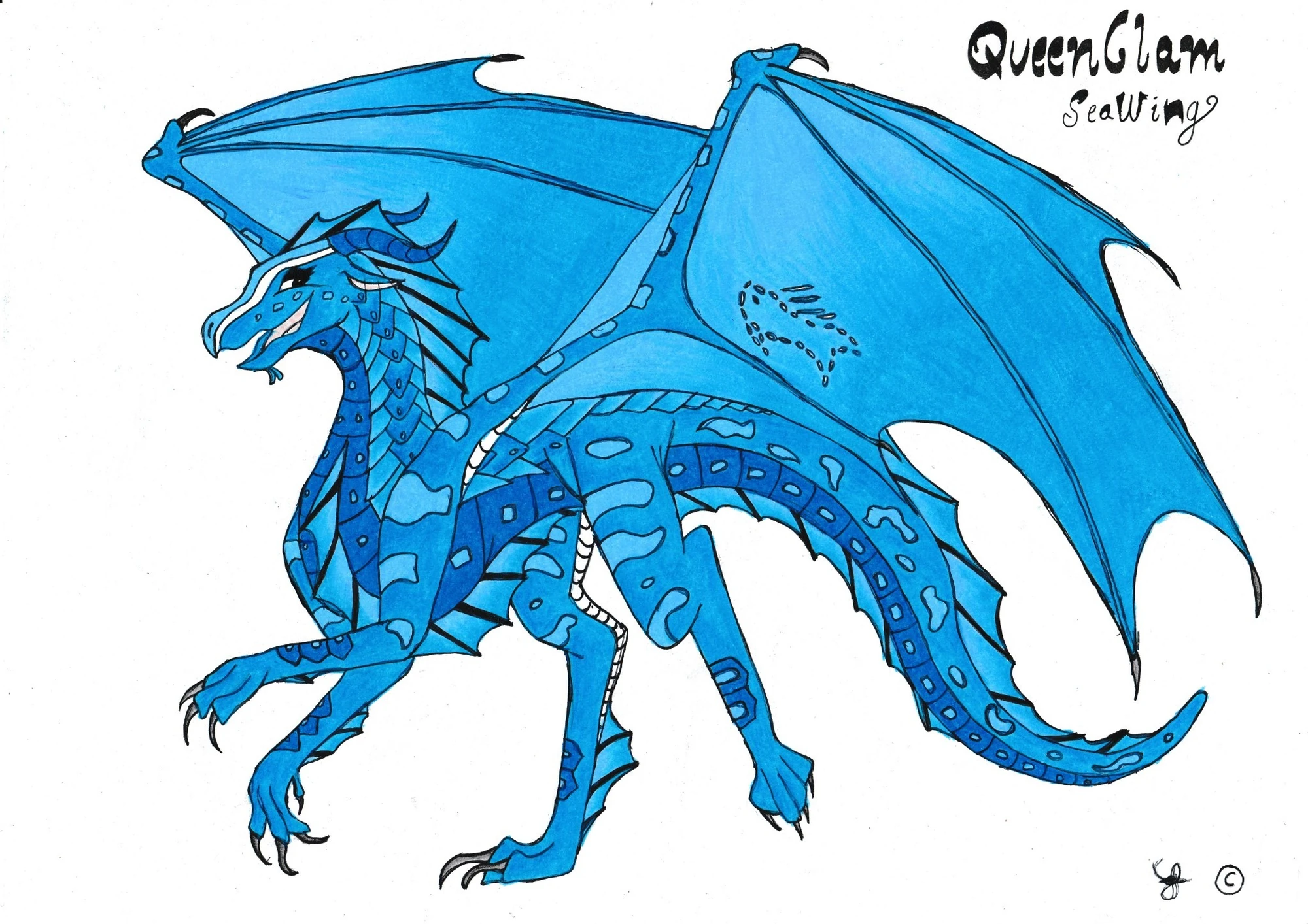 Image QueenClam (SeaWing) COLOURED.jpg Wings of Fire Wiki FANDOM