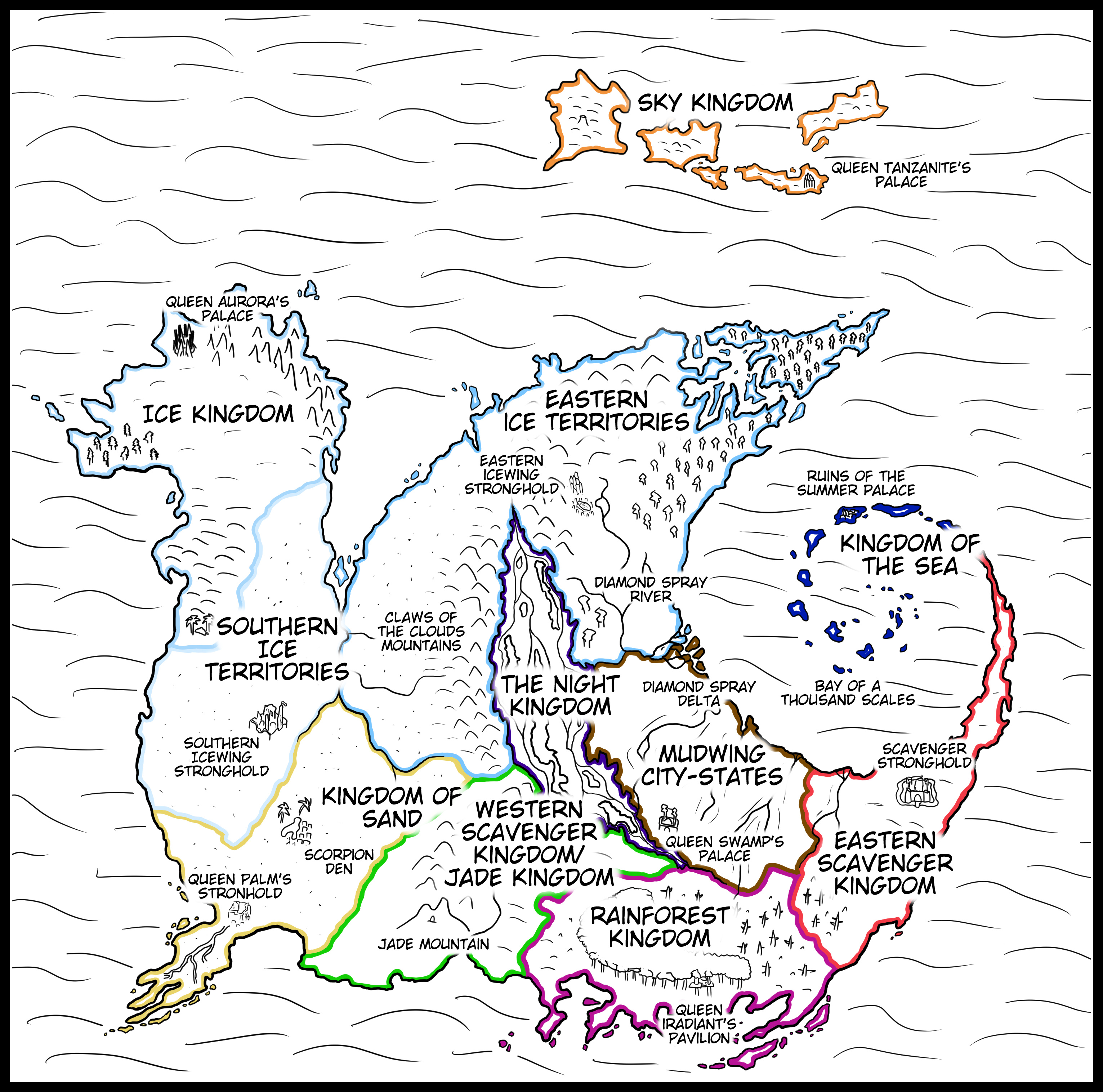 Wings Of Fire Map