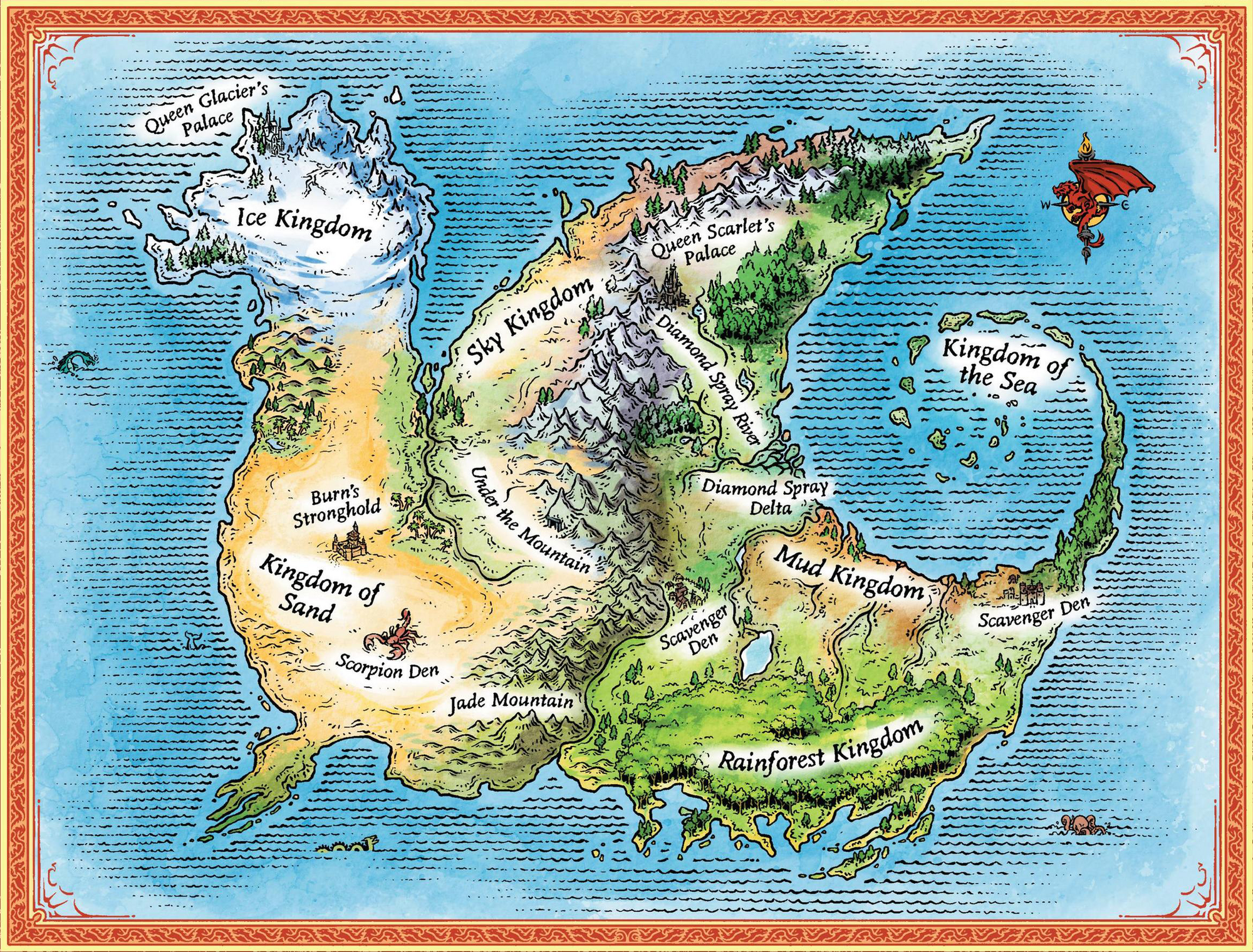 Wings Of Fire Map