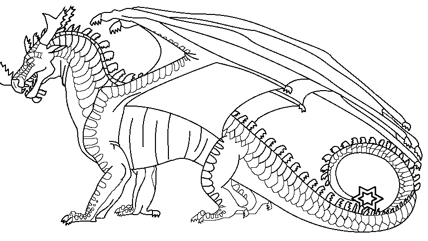 Image - DreamWing lineart (royal).png | Wings of Fire Fanon Wiki ...