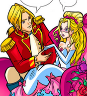 Prince Hargon introducing himself to Milly