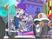 Rex on his Chopper