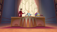 Thoren and Daphne researching